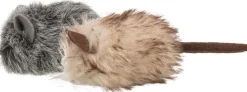 Jouet pour chat en peluche coloris multicolore souris avec catnip Trixie - 9 cm