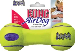 Jouet pour chien Airdog Dumbbell Kong coloris jaune - Taille S