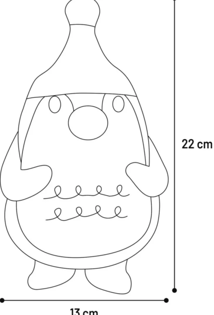 Jouet pour chien coloris multicolore peluche de Noël manchot Flamingo Figa - 13 cm