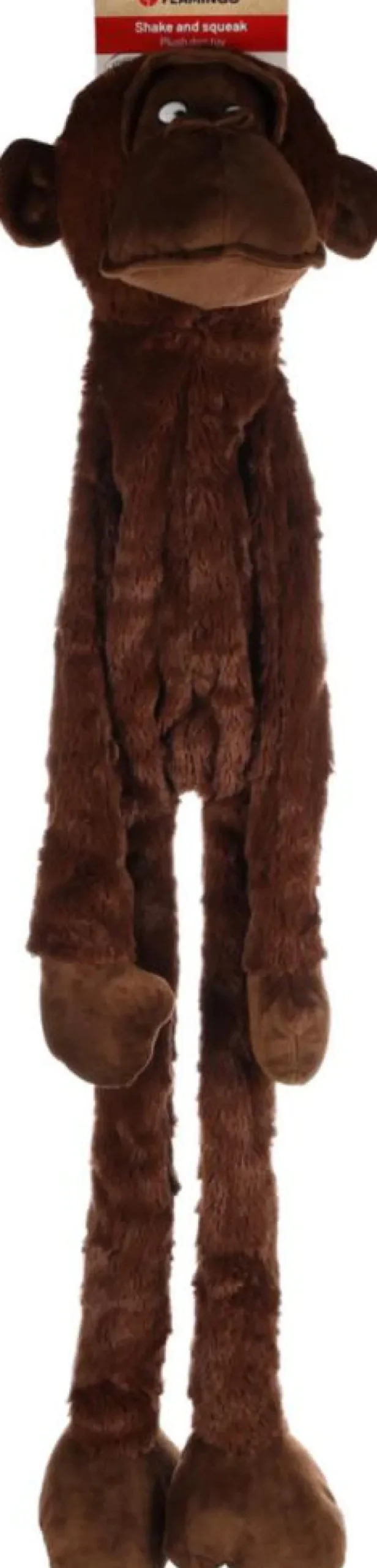 Jouet pour chien coloris marron peluche singe Flamingo Madina - Taille L 29 x 21 x 106 cm