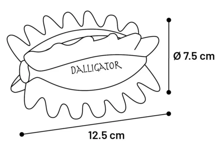 Jouet pour chien en caoutchouc naturel coloris marron rugby avec épines Flamingo Rubba - Taille 12,5 x 7,5 x 7,5 cm