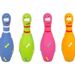 Jouet pour chien en latex quille de bowling Flamingo - 20 cm
