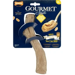 Jouet pour chien en stick au beurre de cacahuètes Nylabone Gourmet - Taille XL