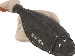 Jouet pour chien en tissu peluche coloris marron et beige plie Hajo Trixie Be Nordic - 35 cm