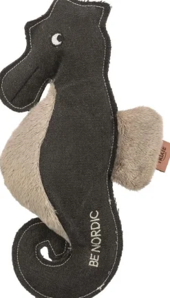 Jouet pour chien en tissu peluche coloris marron et beige hippocampe Ida Trixie Be Nordic - 32 cm