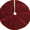 Jupe de sapin en polyester bordeaux - Ø 120 x H 0,5 cm