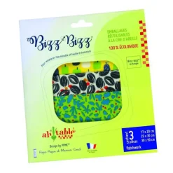 Kit de 3 Bizz-bizz rectangles « Patchwork » Ah Table - 3 pcs