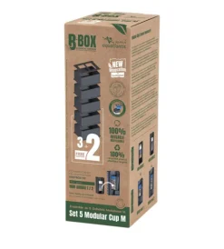 Kit de conversion pour aquarium coloris noir ensemble de 3 + 2 gobelets modulaires Aquatlantis B-BOX - Taille M