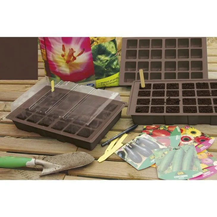 Kit de culture coloris marron 35x23,5 cm