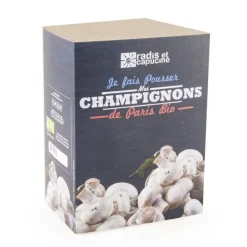 Kit de culture pour champignons blancs de paris bio 25x20x15 cm