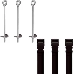 Kit de scellements 3 piquets pour trampolines Trigano