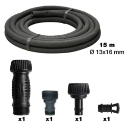 Kit de tuyau poreux Ø 4/6 mm 15 mètres botanic® - Arrosage goutte à goutte