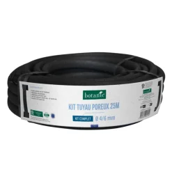 Kit de tuyau poreux Ø 4/6 mm 25 mètres botanic® - Arrosage goutte à goutte