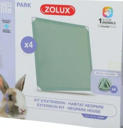 Kit d'extension pour Neopark Life du lapin coloris vert Zolux – 35,5 x 35 cm – x 4 plaques