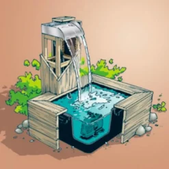 Kit lame d'eau éclairée 30 LED, UBBINK Nevada Set - 13x30x33cm, livraison incluse