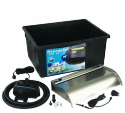Kit lame d'eau éclairée LED, UBBINK Nevada Set 60 - 13x60x33 cm, livraison incluse