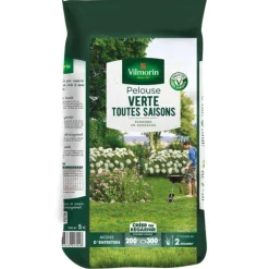 Kit pour pelouse verte toute l'année 200 à 300 m2 - 5 kg