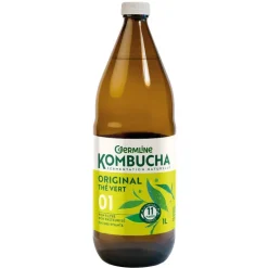 Kombucha original thé vert en bouteille de verre Germline - 1 litre