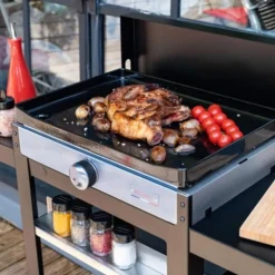 La Plancha Française électrique 150 duo noire 92 x 47 x 105 cm