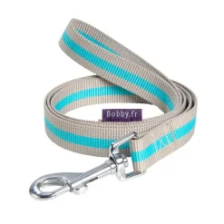 Laisse Arlequin beige/turquoise taille L