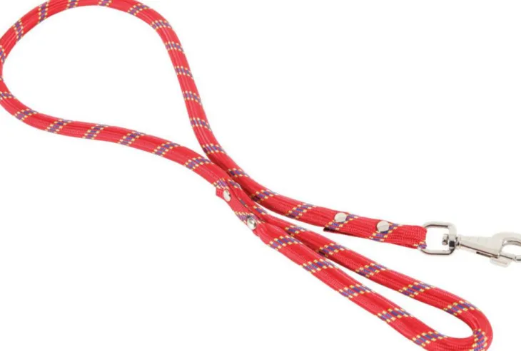 Laisse corde en nylon rouge Zolux - 2 m x Ø 1,3 cm