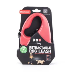 Laisse cordon avec enrouleur Instinct rouge 5 m