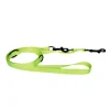 Laisse de dressage 3 positions vert citron 2x200 cm