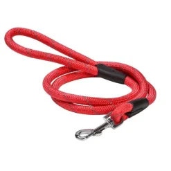 Laisse pour chien coloris rouge en nylon rond Bobby Walk – Taille unique