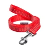 Laisse pour chien en nylon tressé coloris rouge Bobby Safe - Taille S/M