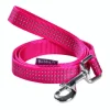 Laisse pour chien en nylon tressé coloris fuchsia Bobby Safe - Taille S/M