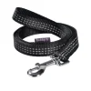 Laisse pour chien en nylon tressé coloris noir Bobby Safe - Taille S/M