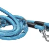 Laisse ronde 3 positions coloris bleu Bobby - 189 cm