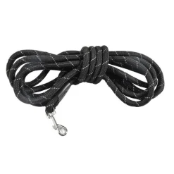 Laisse ronde coloris noir Bobby - 3 m