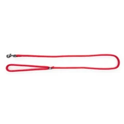 Laisse ronde pour chien coloris rouge 1,3 cm x 1 m