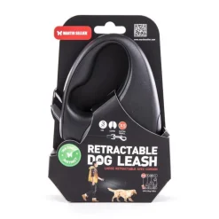 Laisse rétractable noire Instinct Cordon - taille XS