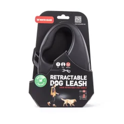 Laisse rétractable noire Instinct Sangle - taille M