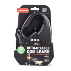 Laisse rétractable noire Instinct Sangle - taille S