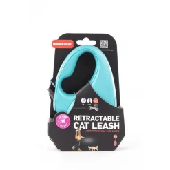 Laisse rétractable So Cat turquoise - taille XS