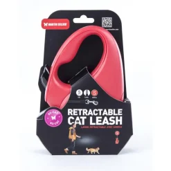 Laisse rétractable So Cat rouge - taille S