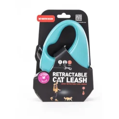 Laisse rétractable So Cat turquoise - taille S