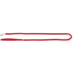Laisse tubulaire pour chat coloris rouge - 120 cm