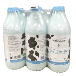 Lait de vache UHT demi-écrémé France Natur'Avenir - 6 x 1 L
