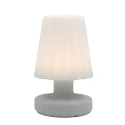 Lampe de table LED Batimex H 21 cm blanc chaud à chargement micro USB