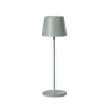 Lampe de table touch sans fil en aluminium vert Kelly Olive - Ø 10 x H 38 cm