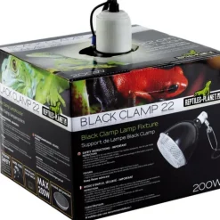Lampe pour vivarium Reptile Planet Black Clamp 22 - Ø 22 x H 24,5 cm