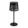 Lampe solaire Gretita coloris noir effet blanc chaud en métal Newgarden - Ø 10 x 30 cm