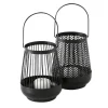 Lanterne coloris noir en métal Vilde - 17 cm