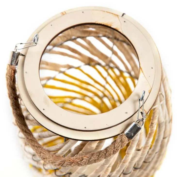 Lanterne dread bicolore grand modèle Ø 26 x H 51/62 cm