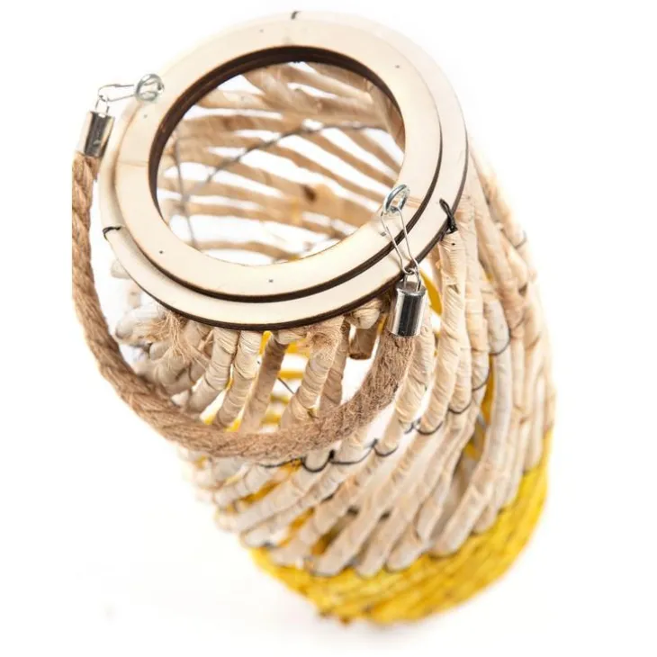 Lanterne dread bicolore petit modèle Ø 21 x H 42/54 cm