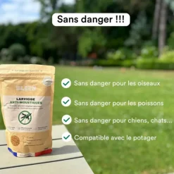 Larvicides anti-moustiques efficace en 48h Bleen - 80m²